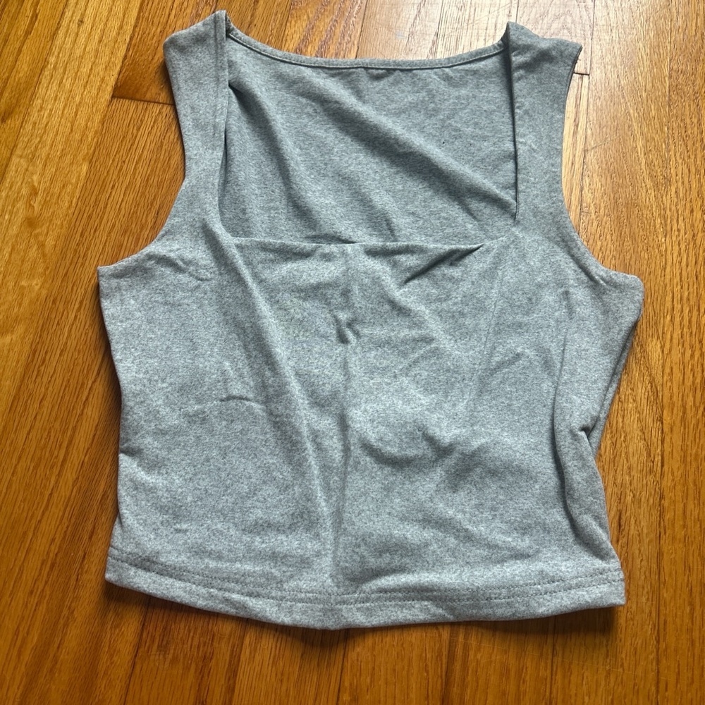 Gray Sleeveless Women's Top